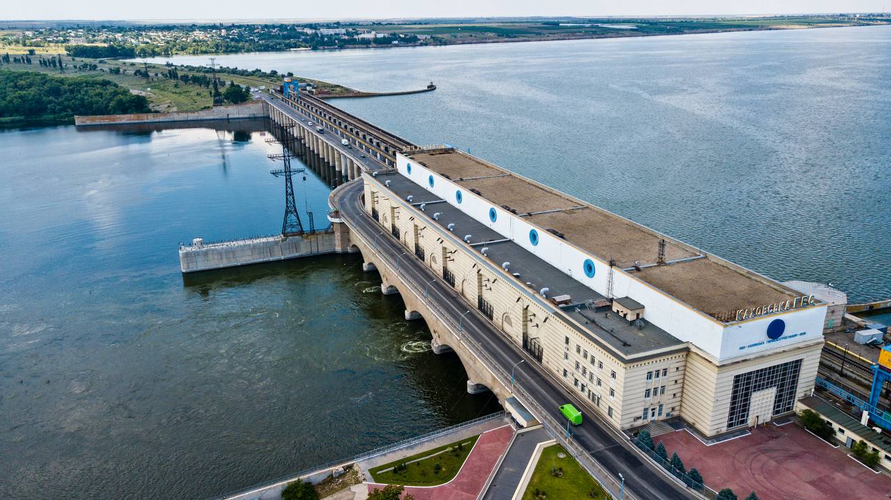 The Kakhovka Hydroelectric Power Station before Russia's full-scale invasion of Ukraine. Photo credit: Ukrhydroenergo.