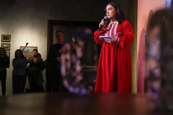 The 2024 Ukrainska Pravda Awards ceremony, where Memorial.ua was recognised as the Best Social Project of the Year. Photo by Ukrainska Pravda.