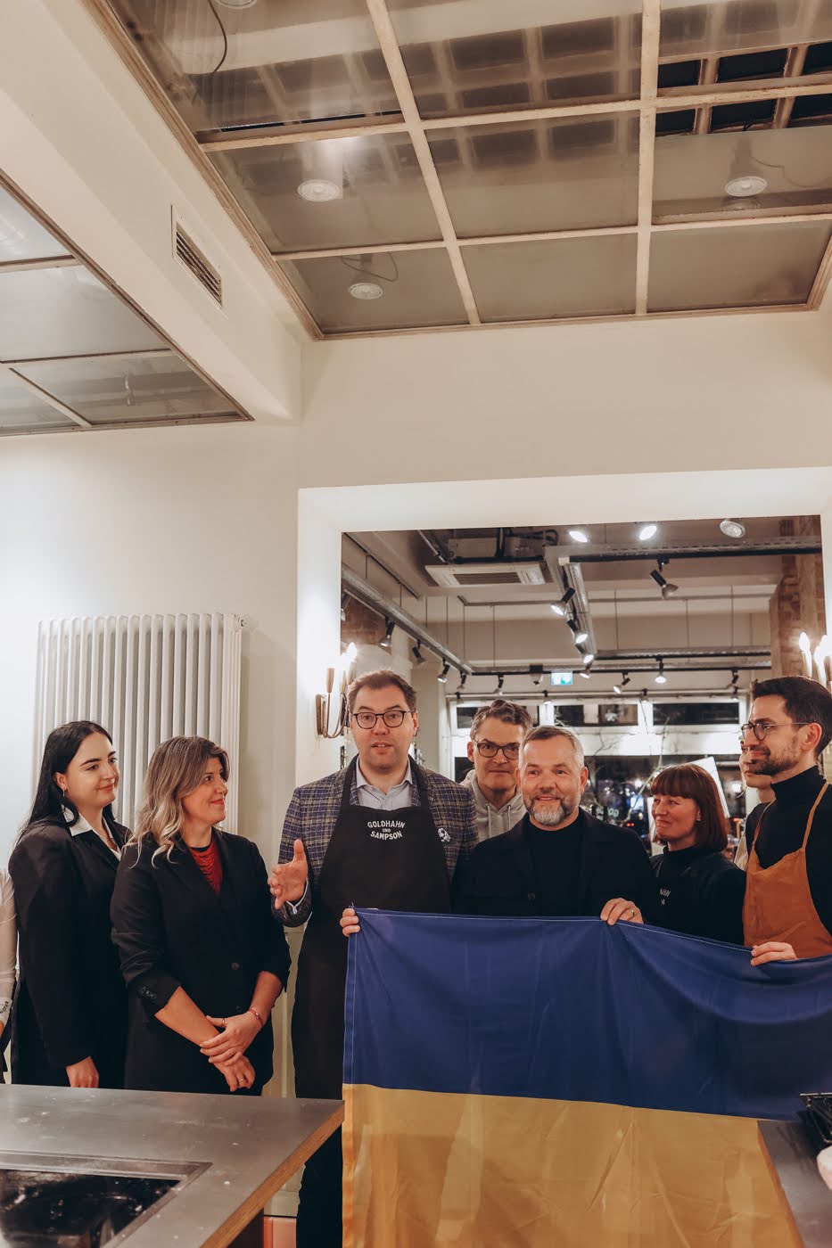 Palyanytsia workshop for members of the Bundestag. In the photo, the founders of BFU Olha Graf, Maria Kalenska and Mykola Nevrev, also the Ambassador of Ukraine to Germany Oleksii Makeyev and Deputy Mikhael Roth.