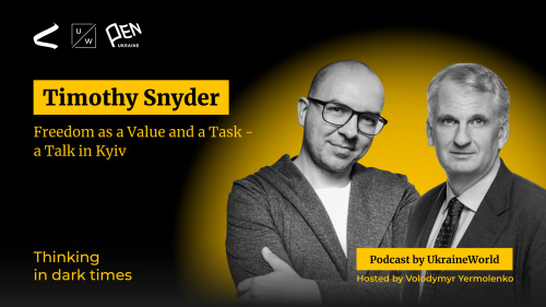 Timothy Snyder: Freedom as a Value and a Task - a Talk in Kyiv