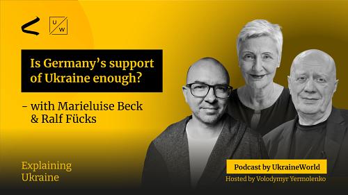 Is Germany’s support of Ukraine enough? - with Marieluise Beck and Ralf Fücks